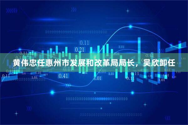 黄伟忠任惠州市发展和改革局局长，吴欣卸任